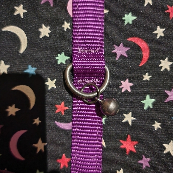 NWT Thrills & Chills Cat Comfort Harness & Leash Celestial Moons Stars Halloween - Picture 5 of 8